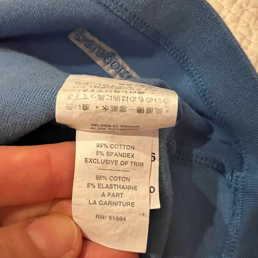 Patagonia Organic Cotton Thick Short Sleeve Tee - Blue - Picture 8 of 13